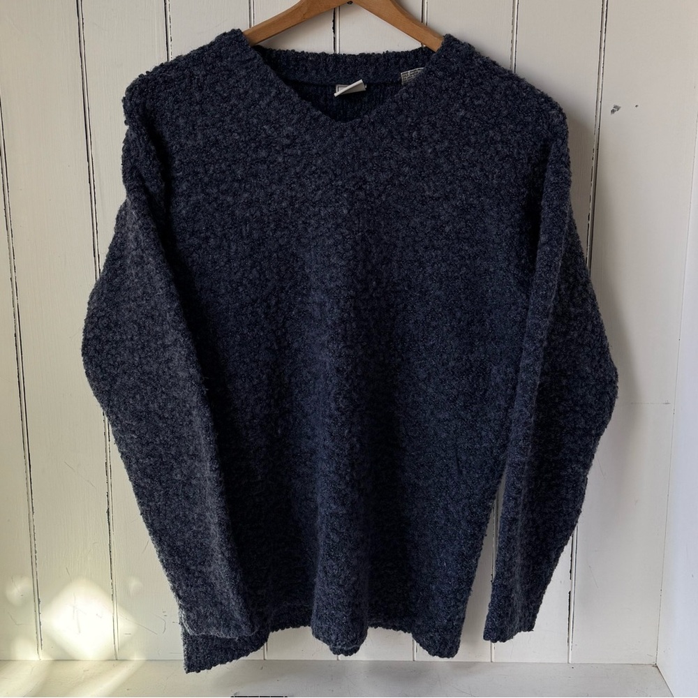 Bass Blue & Black V Neck Sweater